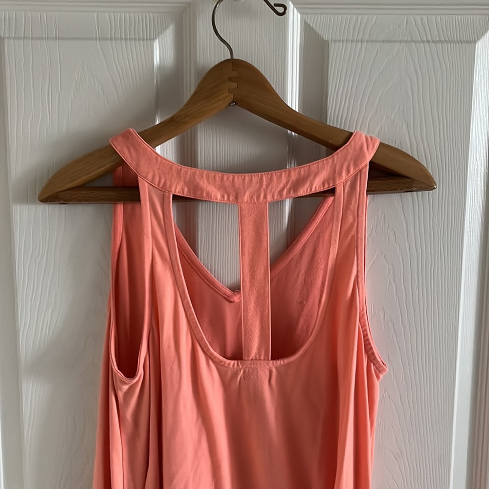 Mossimo Salmon Sun Dress With Cutout Back Size Large - Picture 3 of 7